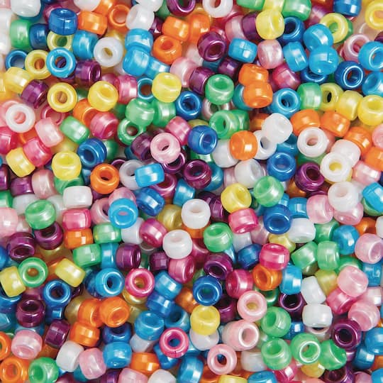 Color Splash!&#xAE; Pearl Plastic Pony Beads, 9mm